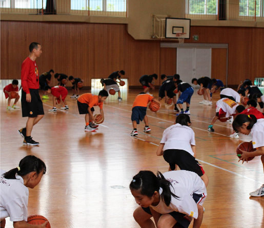 社会貢献活動 バスケットクリニック(bリーグ：ダイヤモンドドルフィンズ）